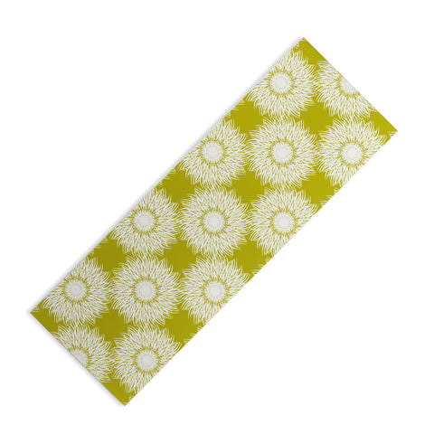 Lisa Argyropoulos Sunflowers and Chartreuse Yoga Mat
