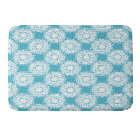 Lisa Argyropoulos Sunflowers and Sky Memory Foam Bath Mat