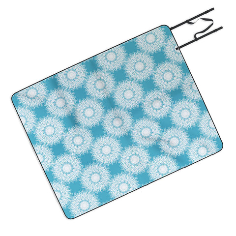 Lisa Argyropoulos Sunflowers and Sky Picnic Blanket