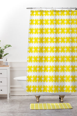 Lisa Argyropoulos Sunshine Kisses Shower Curtain And Mat