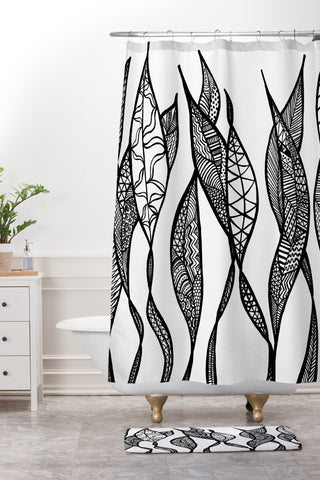 Lisa Argyropoulos Sway 1 Shower Curtain And Mat