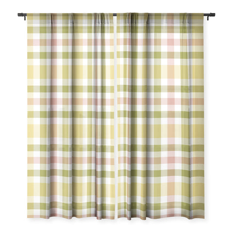 Lisa Argyropoulos Sweet Harvest Plaid Sheer Window Curtain
