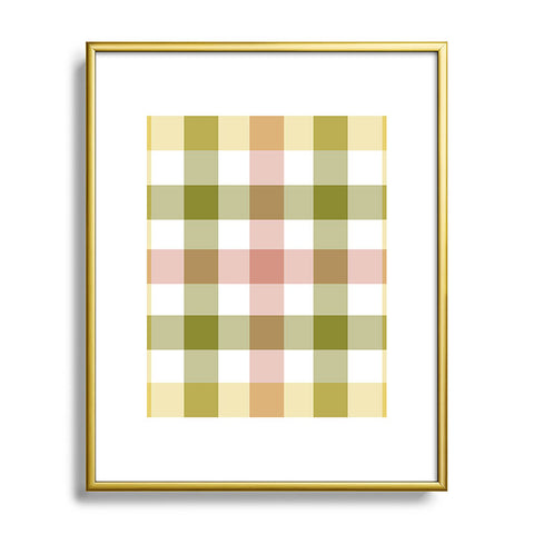 Lisa Argyropoulos Sweet Harvest Plaid Metal Framed Art Print