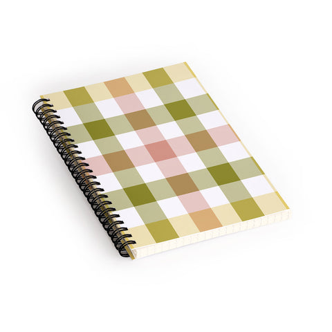 Lisa Argyropoulos Sweet Harvest Plaid Spiral Notebook
