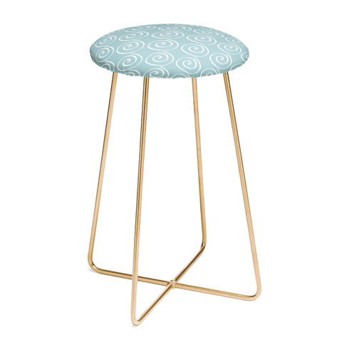 Lisa Argyropoulos Swirls Aquos Counter Stool