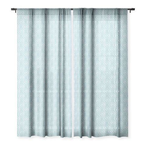 Lisa Argyropoulos Swirls Aquos Sheer Window Curtain