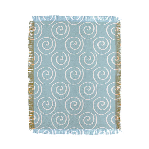 Lisa Argyropoulos Swirls Aquos Throw Blanket