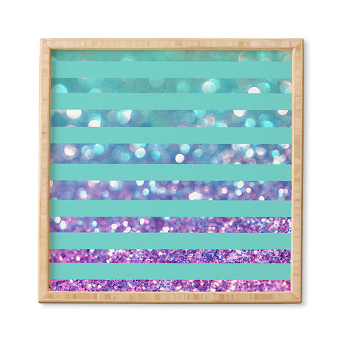Lisa Argyropoulos Tango Frost Stripes Framed Wall Art