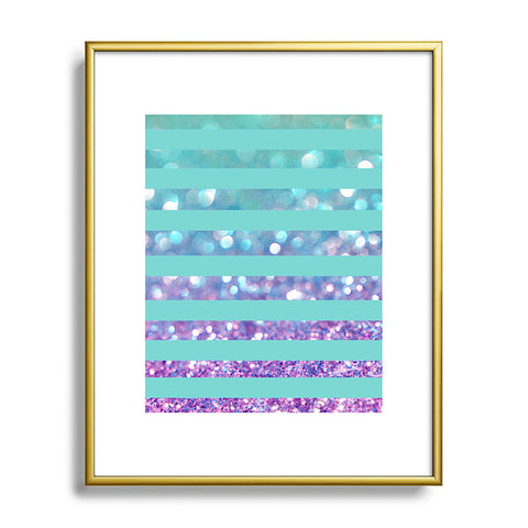 Lisa Argyropoulos Tango Frost Stripes Metal Framed Art Print