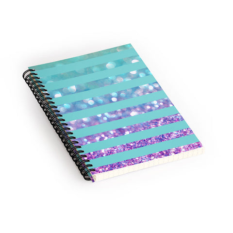Lisa Argyropoulos Tango Frost Stripes Spiral Notebook