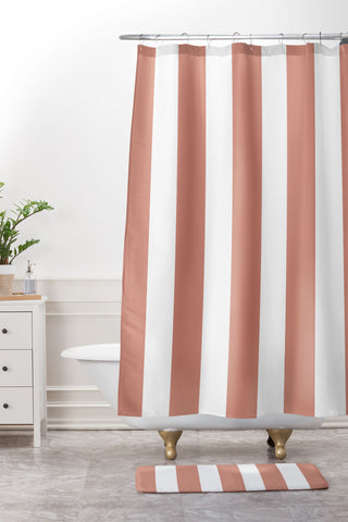 Lisa Argyropoulos Terra Stripe Shower Curtain And Mat