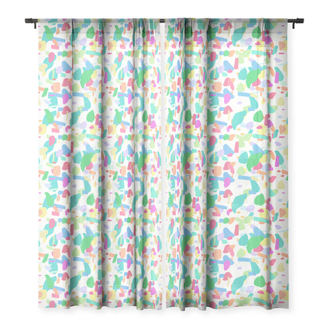 Lisa Argyropoulos Terrazzo Party Sheer Window Curtain
