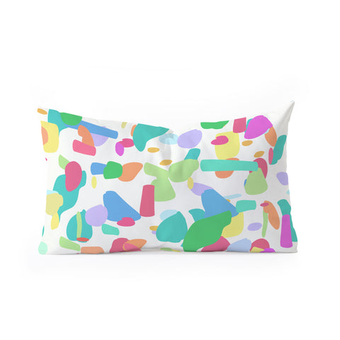 Lisa Argyropoulos Terrazzo Party Oblong Throw Pillow