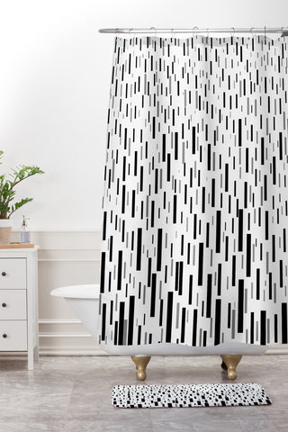 Lisa Argyropoulos Terrential Shower Curtain And Mat