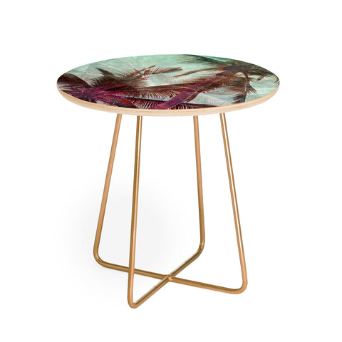 Lisa Argyropoulos Textured Palms Round Side Table