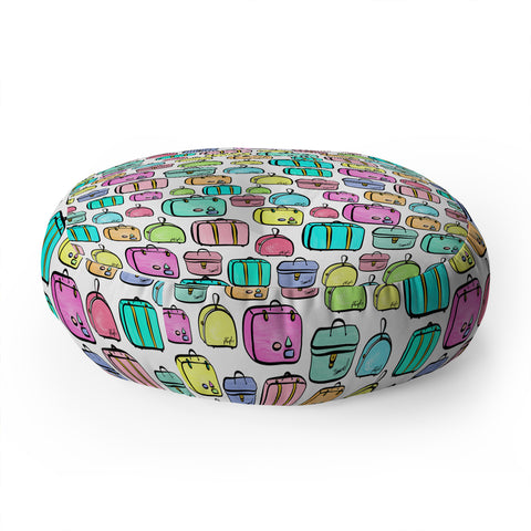 Lisa Argyropoulos Travelers Pastel Floor Pillow Round