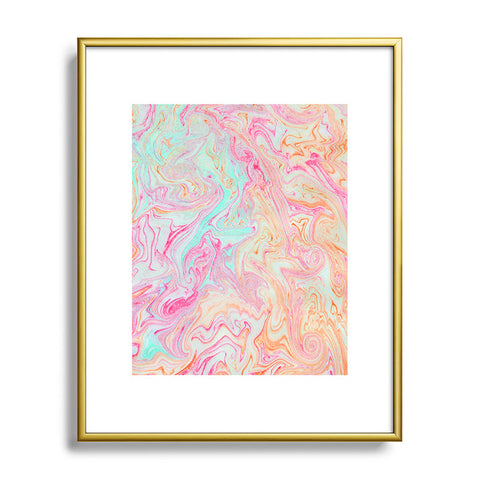 Lisa Argyropoulos Tutti Frutti Marble Metal Framed Art Print