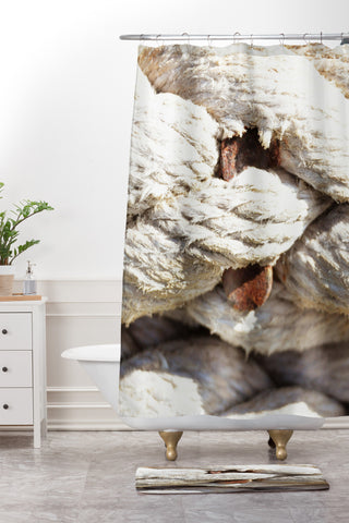 Lisa Argyropoulos Twisted Shower Curtain And Mat