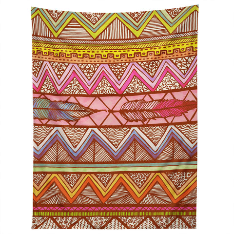 Lisa Argyropoulos Two Feathers Tapestry