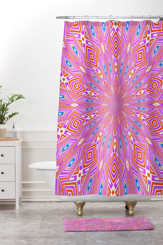 Lisa Argyropoulos Urban Aztec Reverse Shower Curtain And Mat
