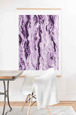 Lisa Argyropoulos Violet Melt Art Print And Hanger