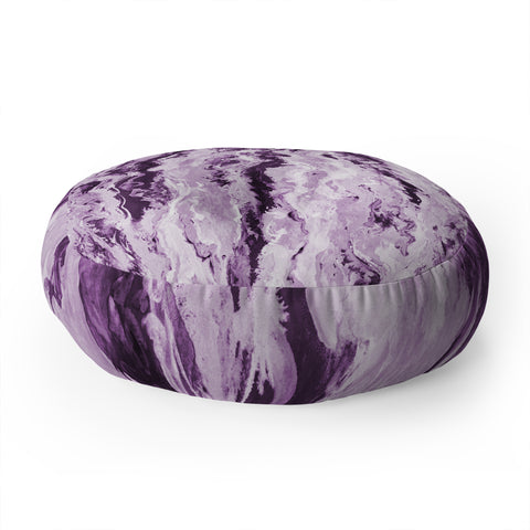 Lisa Argyropoulos Violet Melt Floor Pillow Round