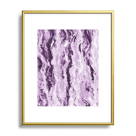 Lisa Argyropoulos Violet Melt Metal Framed Art Print