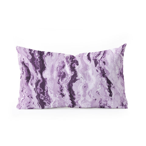 Lisa Argyropoulos Violet Melt Oblong Throw Pillow