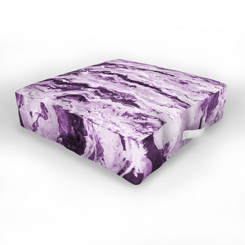 Lisa Argyropoulos Violet Melt Outdoor Floor Cushion