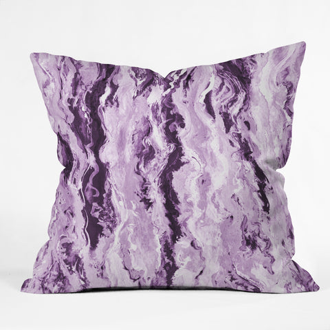 Lisa Argyropoulos Violet Melt Outdoor Throw Pillow