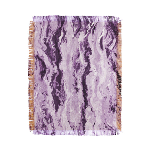 Lisa Argyropoulos Violet Melt Throw Blanket
