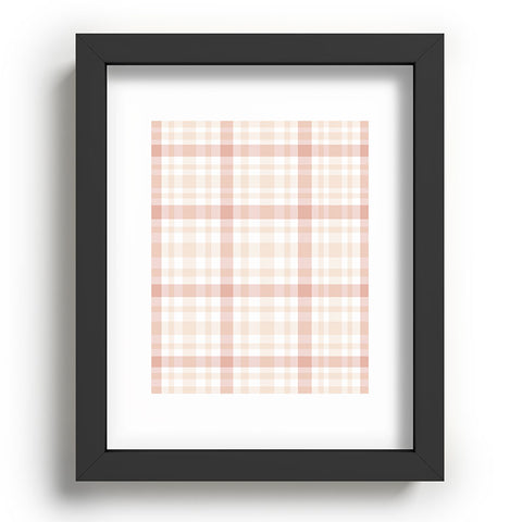 Lisa Argyropoulos Warmly Blushed Plaid Recessed Framing Rectangle