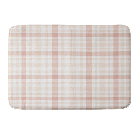 Lisa Argyropoulos Warmly Blushed Plaid Memory Foam Bath Mat