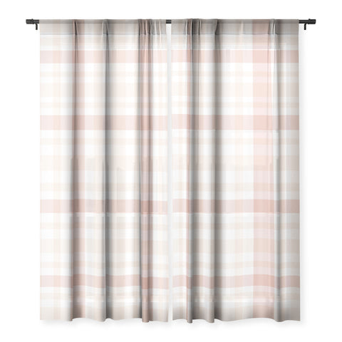 Lisa Argyropoulos Warmly Blushed Plaid Sheer Non Repeat