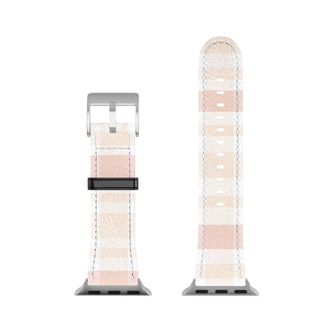 Lisa Argyropoulos Warmly Blushed Plaid Apple Watch Band