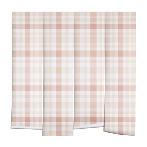 Lisa Argyropoulos Warmly Blushed Plaid Wall Mural