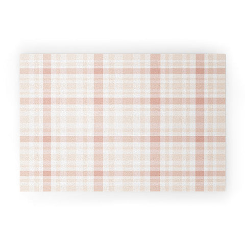 Lisa Argyropoulos Warmly Blushed Plaid Welcome Mat