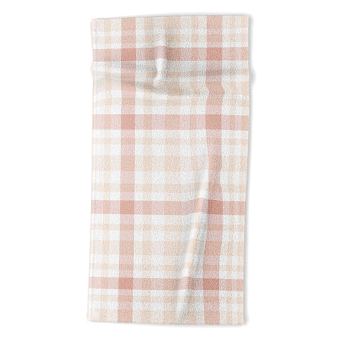 Lisa Argyropoulos Warmly Blushed Plaid Beach Towel