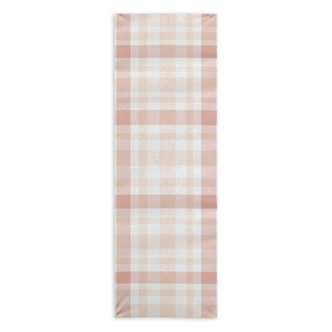 Lisa Argyropoulos Warmly Blushed Plaid Yoga Towel