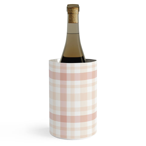 Lisa Argyropoulos Warmly Blushed Plaid Wine Chiller