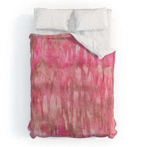 Lisa Argyropoulos Watercolor Blushes Duvet Cover