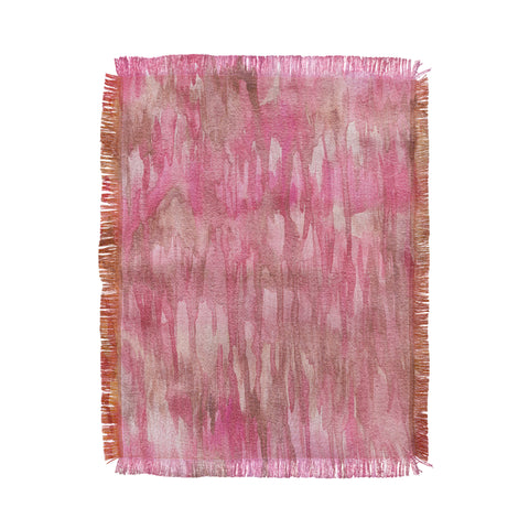 Lisa Argyropoulos Watercolor Blushes Throw Blanket
