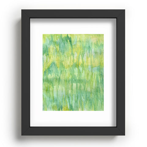 Lisa Argyropoulos Watercolor Greenery Recessed Framing Rectangle