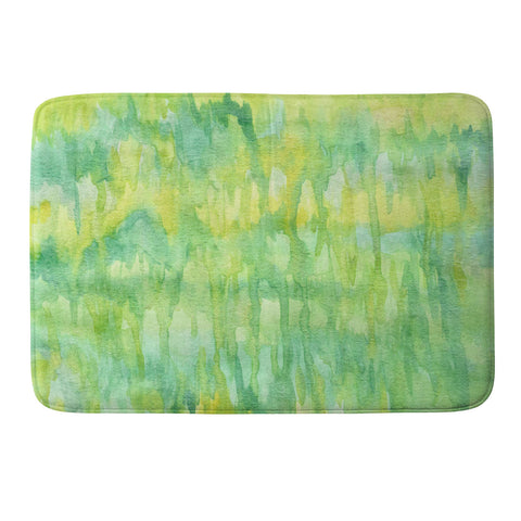 Lisa Argyropoulos Watercolor Greenery Memory Foam Bath Mat