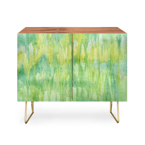 Lisa Argyropoulos Watercolor Greenery Credenza