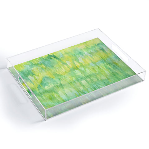 Lisa Argyropoulos Watercolor Greenery Acrylic Tray