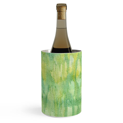 Lisa Argyropoulos Watercolor Greenery Wine Chiller
