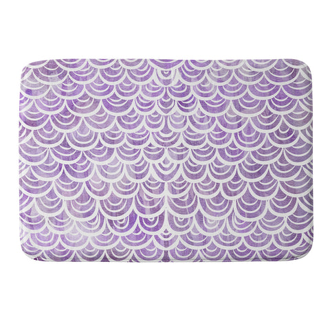 Lisa Argyropoulos Watercolor Mermaid Amethyst Memory Foam Bath Mat