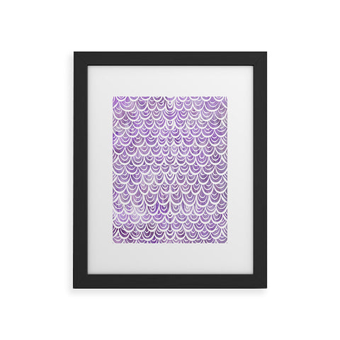 Lisa Argyropoulos Watercolor Mermaid Amethyst Framed Art Print