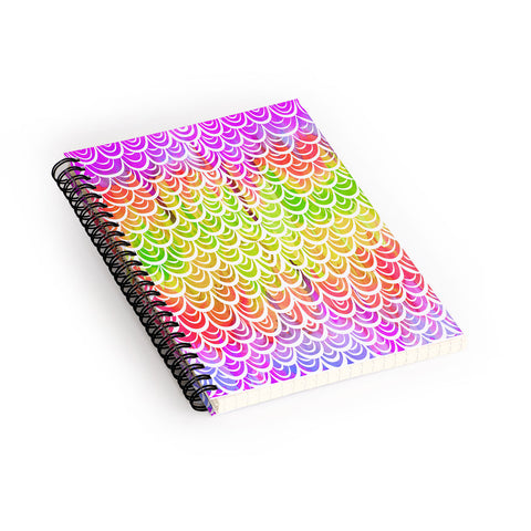 Lisa Argyropoulos Watercolor Rainbow Mermaid Spiral Notebook